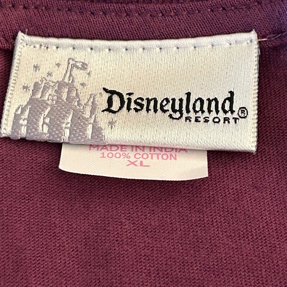 Disney Tower of Terror Twilight Zone T Shirt SZ XL Jr Purple & Black Glitter NWT - Picture 11 of 12